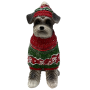 Schnauzer Holiday Figurine