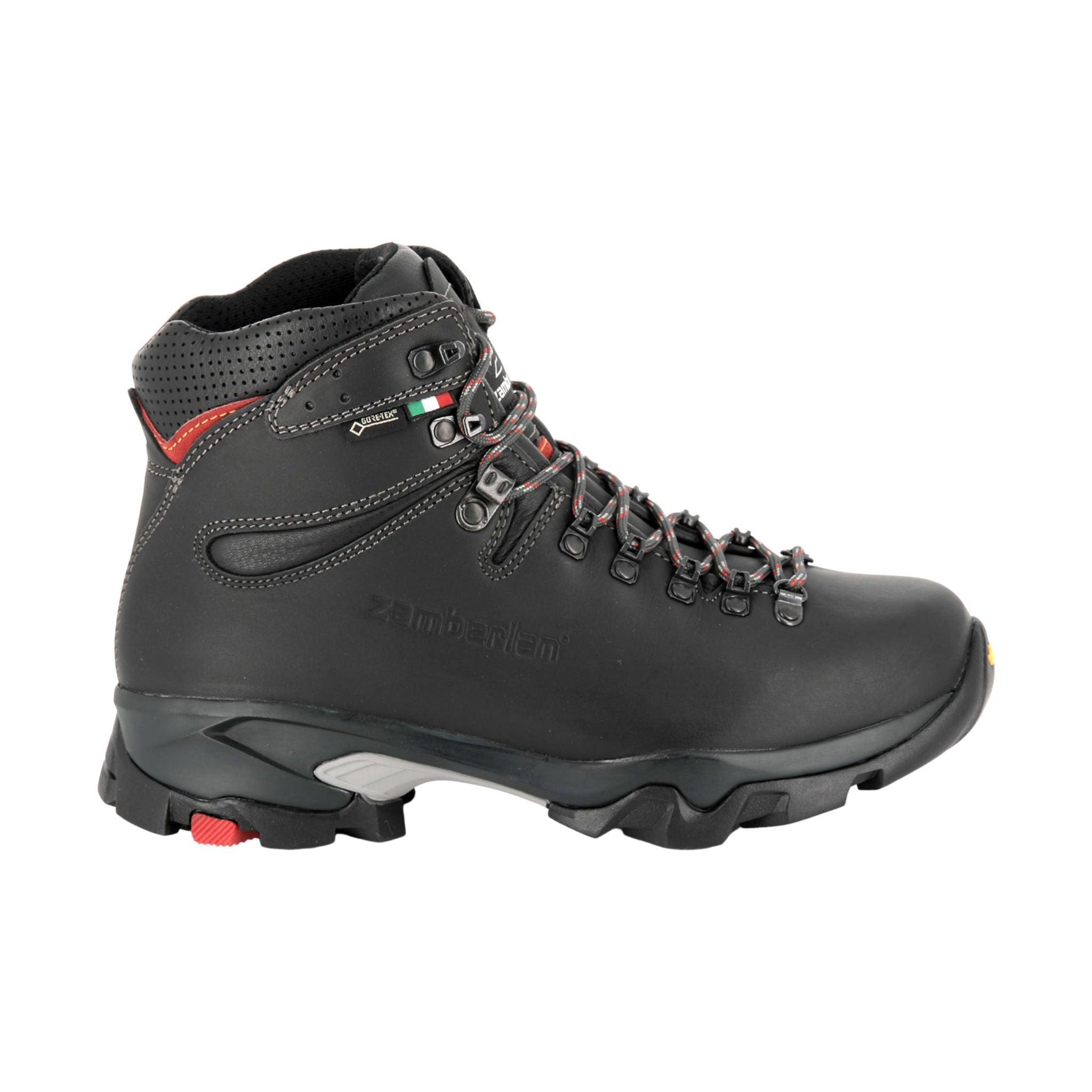 Zamberlan Men's Vioz GTX Hiking Boots - Dark Grey/Red by Lenny's Shoe & Apparel
