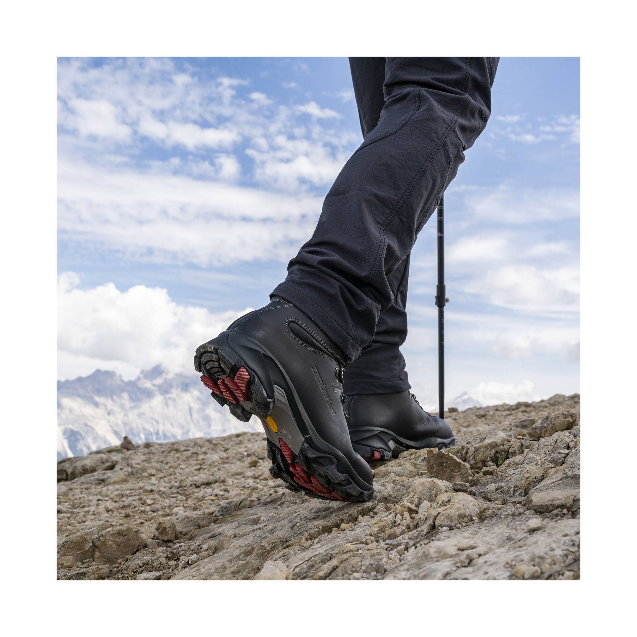 Zamberlan Men's Vioz GTX Hiking Boots - Dark Grey/Red by Lenny's Shoe & Apparel