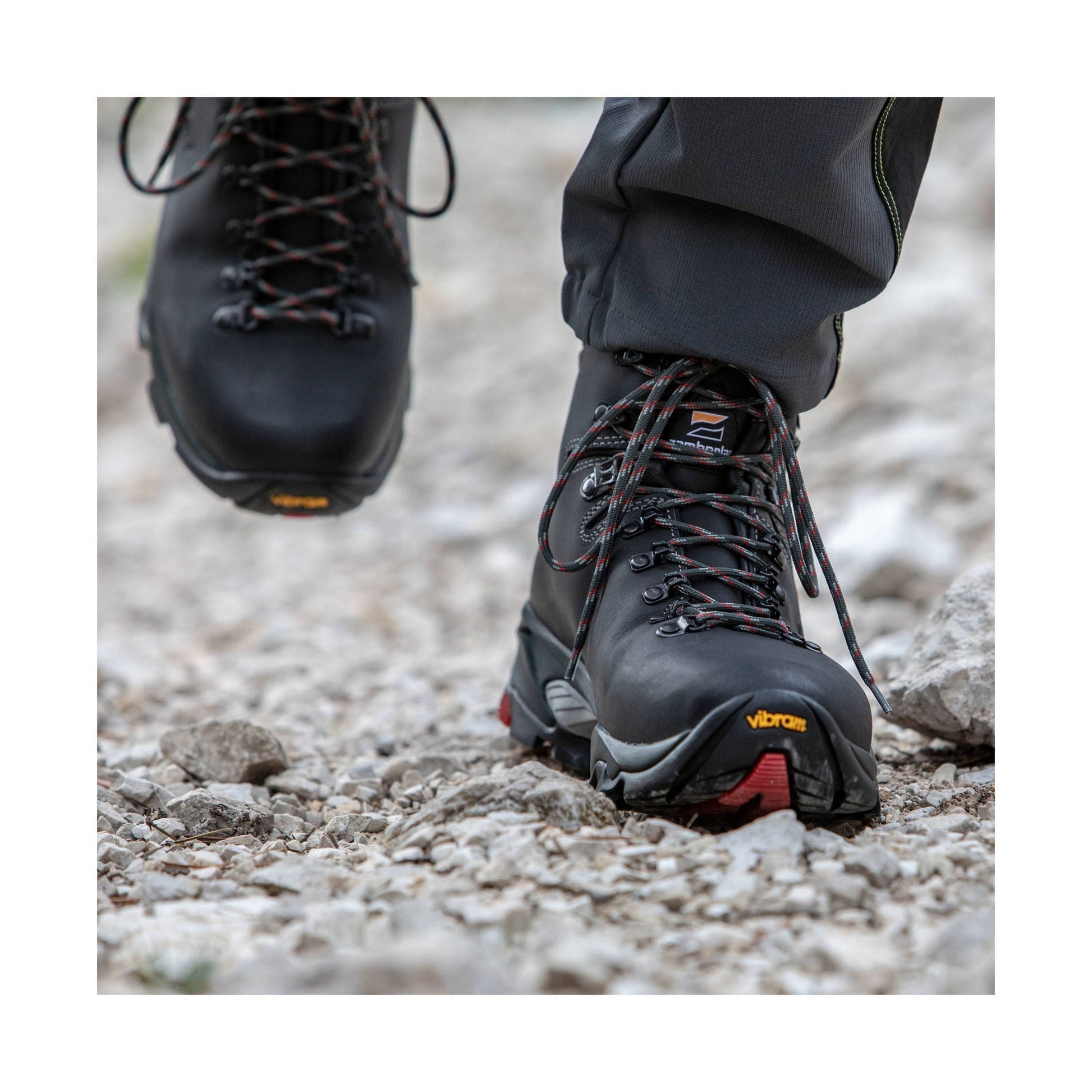 Zamberlan Men's Vioz GTX Hiking Boots - Dark Grey/Red by Lenny's Shoe & Apparel