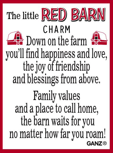 The Little Red Barn Charm - A Heartwarming Symbol of Home and Belonging