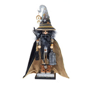 Black And Gold Wizard Nutcracker - 18 Inch