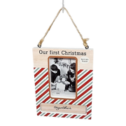 Spinning Frame Ornament - Our First Christmas