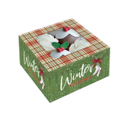 Bakery Box - 4 Cup Cakes or Cookies - Winter Wishes