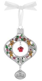 Jingle Bell Ornament - Son, you make the season bright