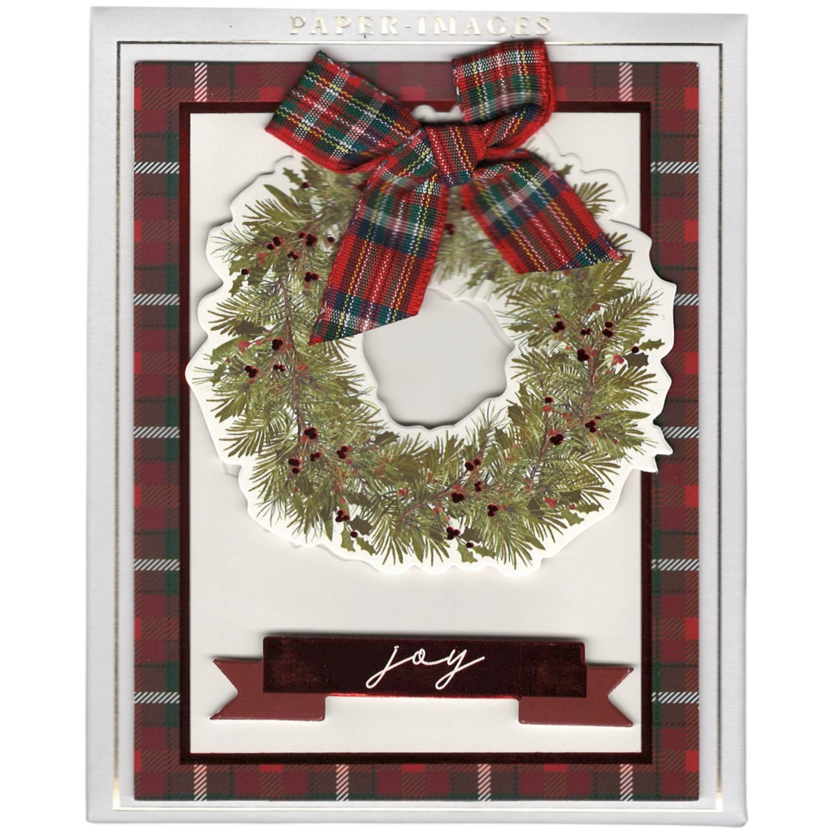 Handmade Greetings Boxed Cards - Joy Wreath
