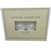 Votive Candles - White - Box 12