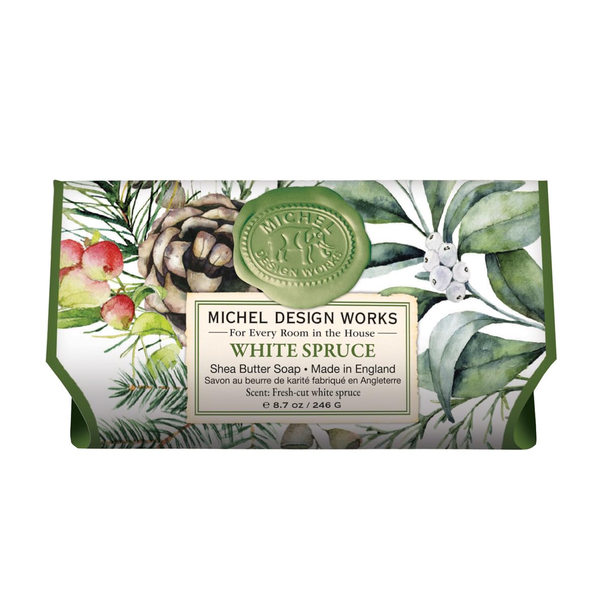 White Spruce Large Bath Soap Bar