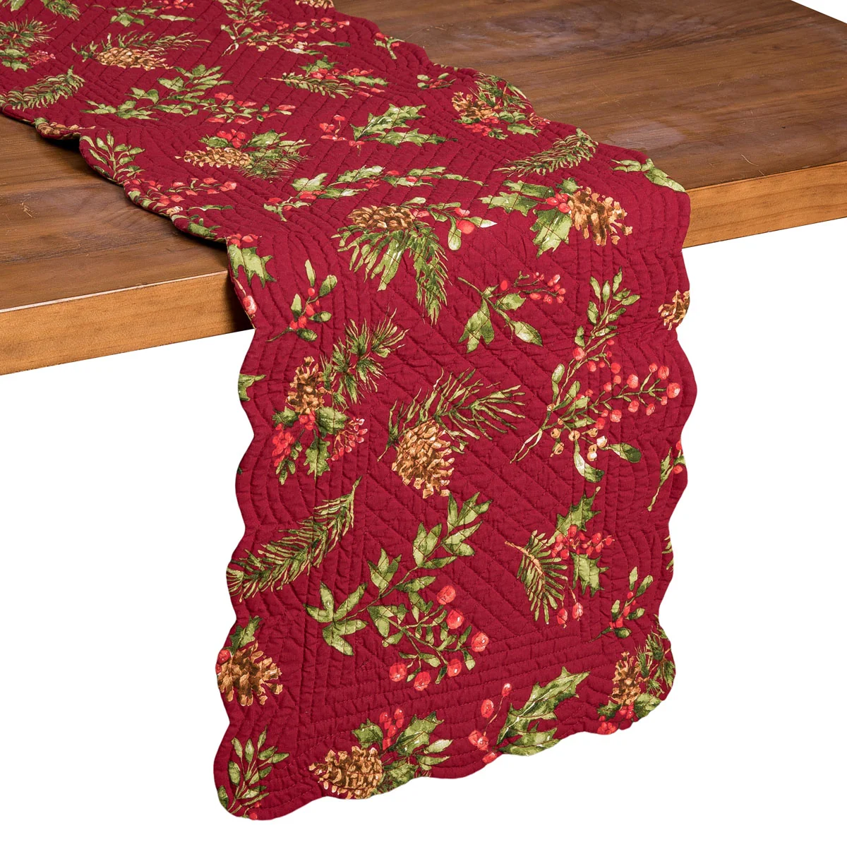 Maureen Quilted Table Runner - 14 x 51 Inch