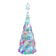 USB Lighted Holographic Holiday Tree with Remote Control - 48 Inch