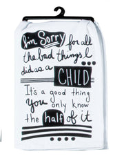 Snarkasms As A Child: The Flour Sack Towel That Gets It
