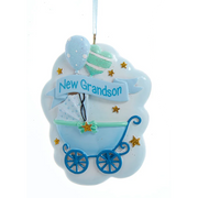 New Grandson Baby Stroller Ornament