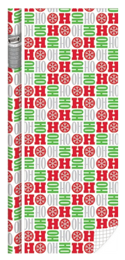 Holiday Foil Roll Wrap - 30" x 120" - Ho Ho Ho