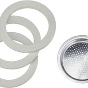 Bialetti 3 Gasket + 1 Filter for 6 Cups by Homeportonline