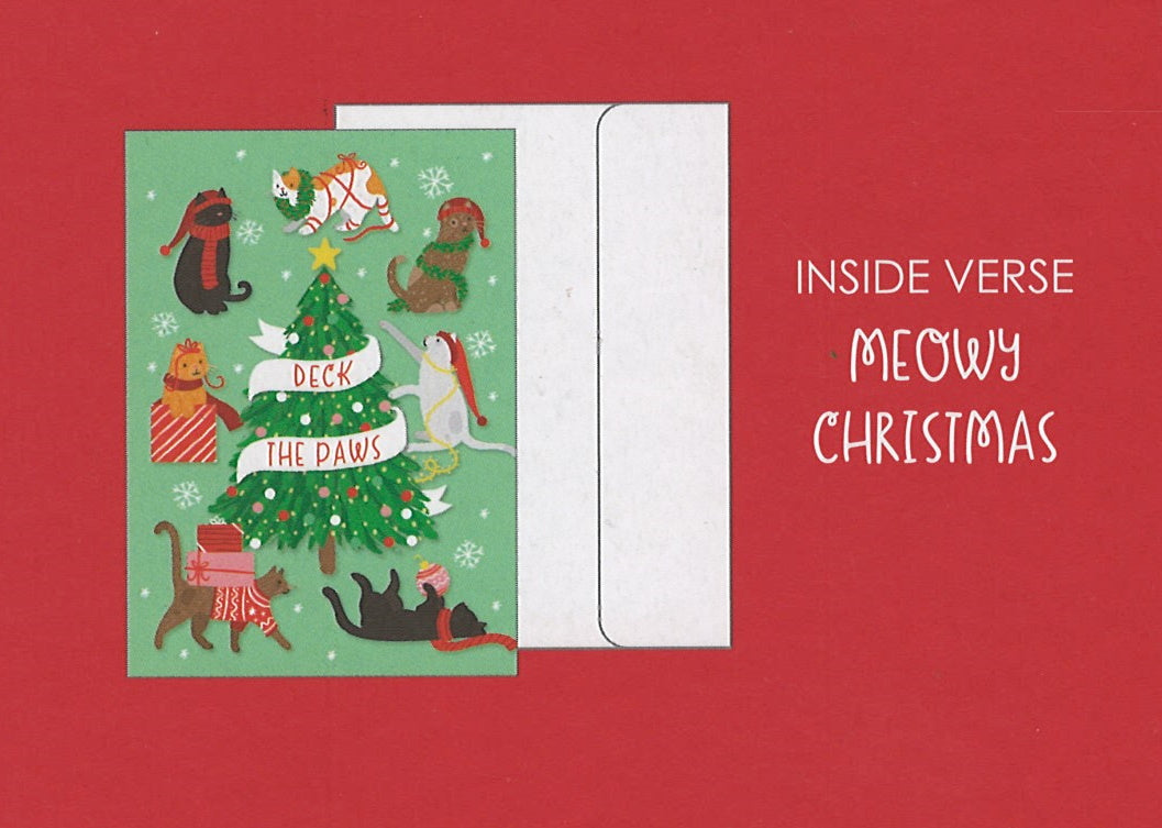 Love of Pets Boxed Cards (Cats Around Christmas Tree)