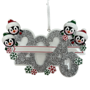 2025 Penguin Family of 4 Ornament