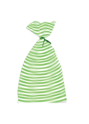 Cookie Cello Treat Bag 20 count - Green Stripe