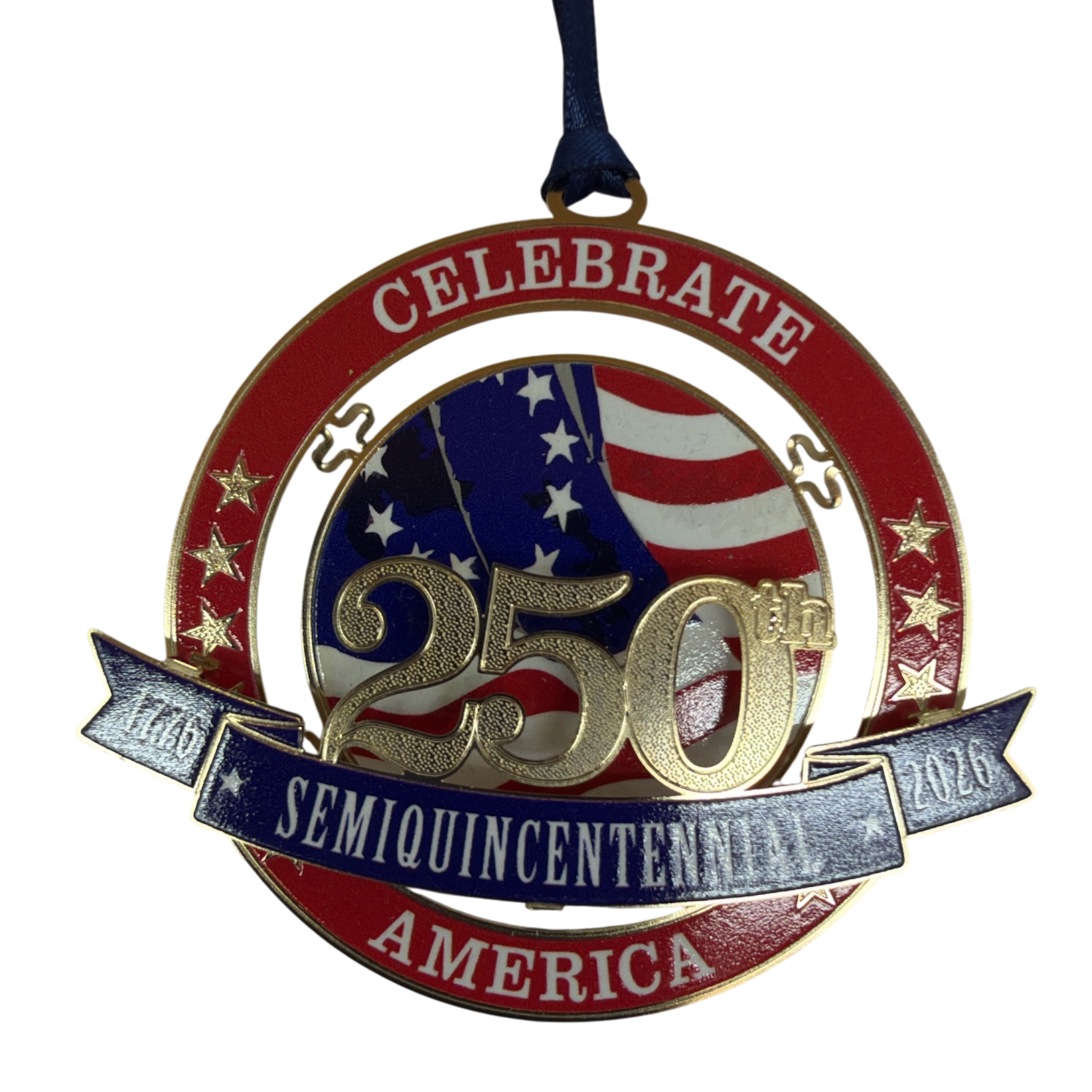 2026 Celebrate America Metal Ornament