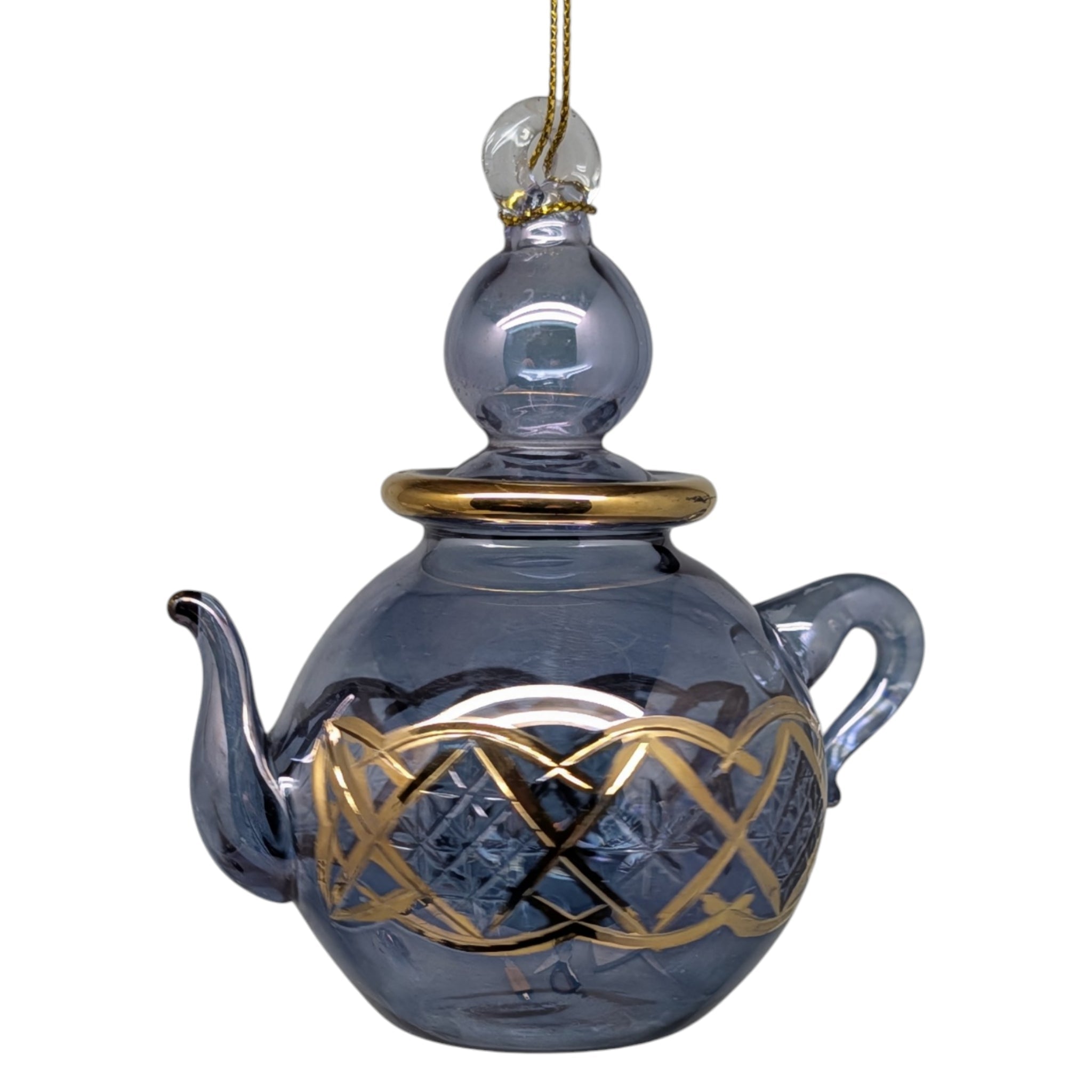 Sapphire Blue Teapot Ornament