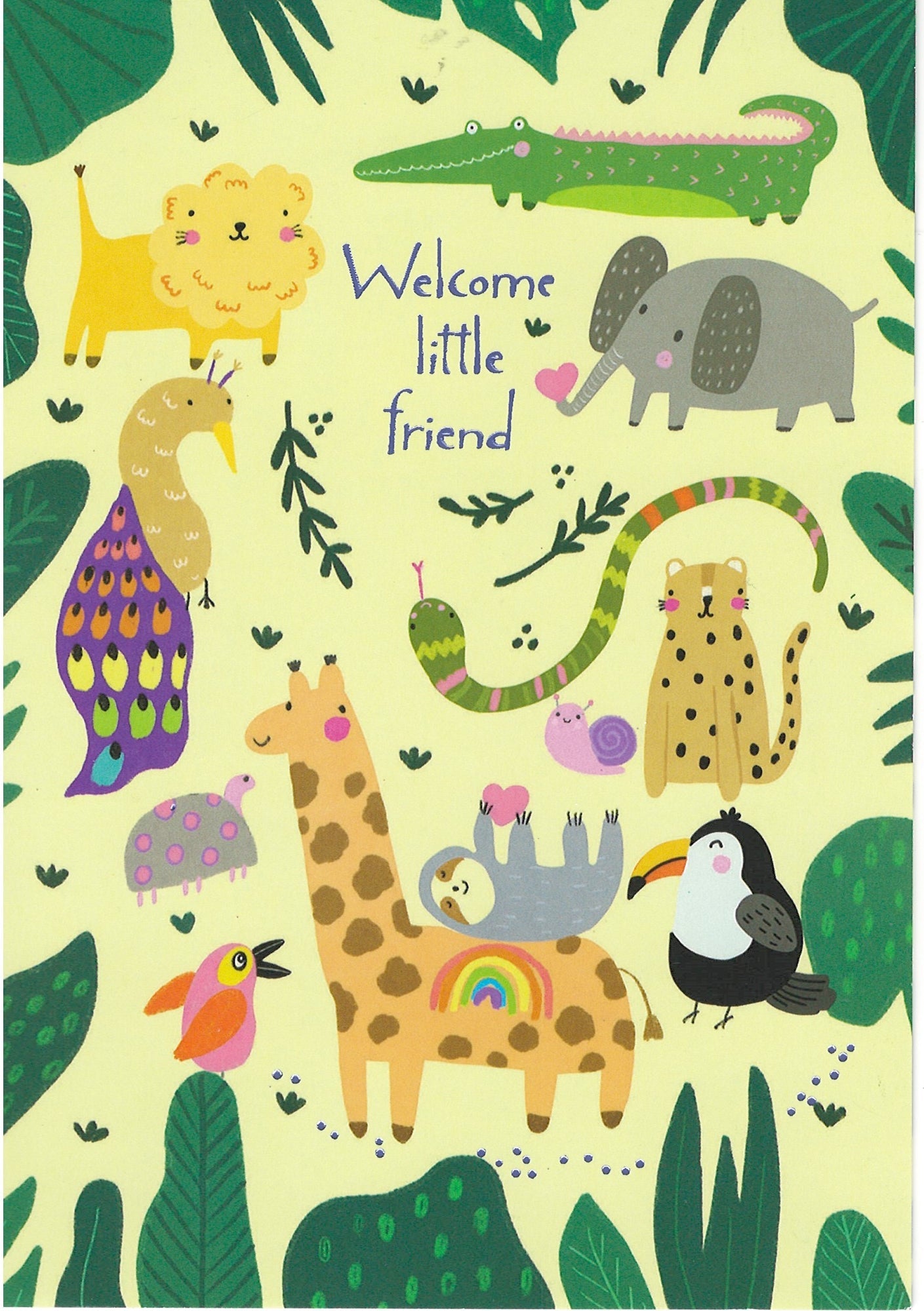 Welcome Little Friend   - New Baby Card