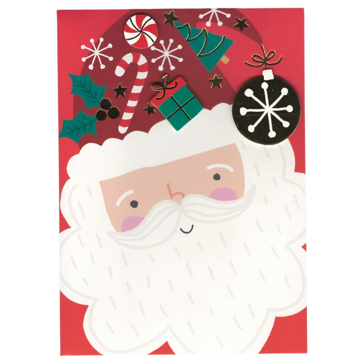 Jolly Santa Christmas Card