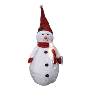 Lighted Sparkle Snowman - 44 Inches Tall