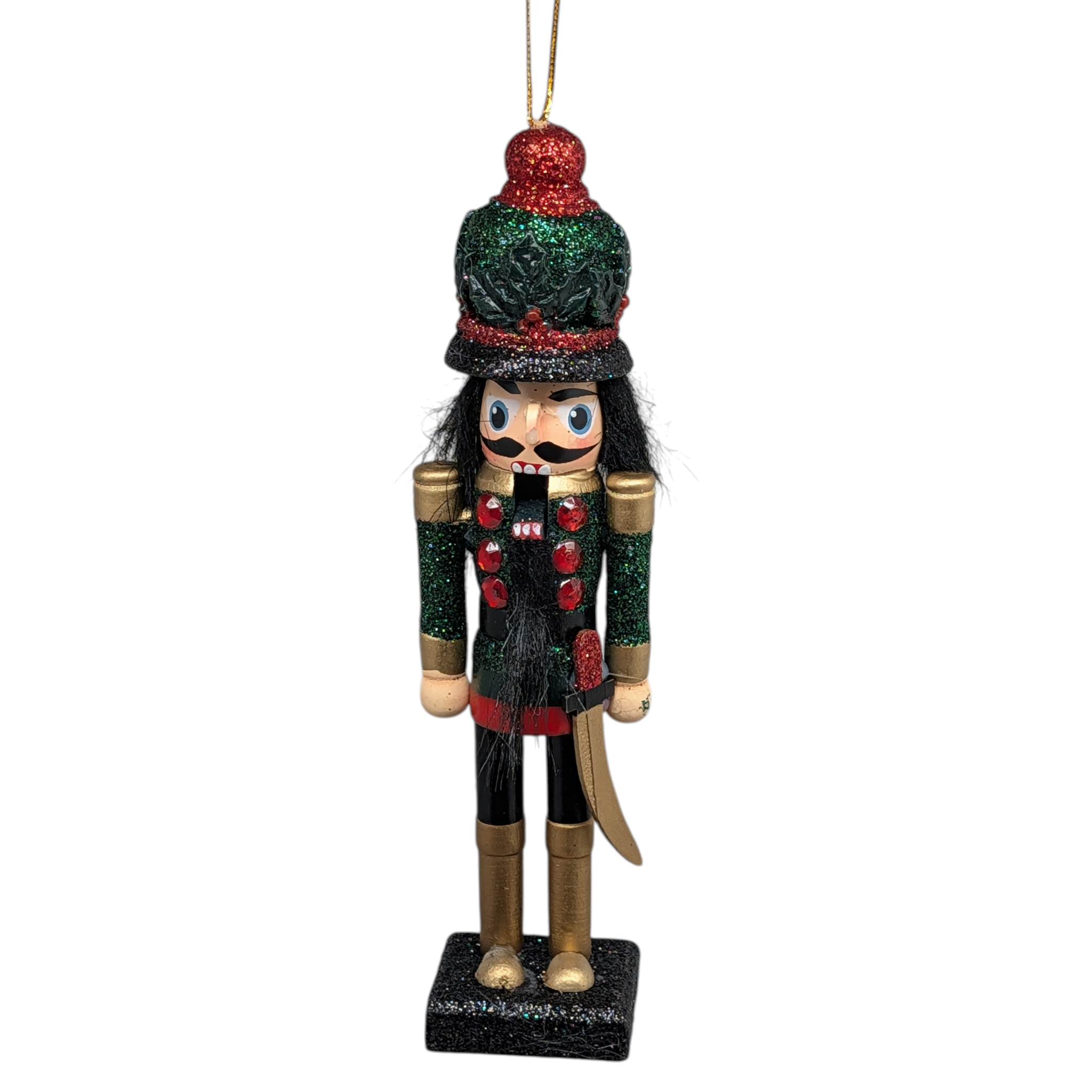 The Emerald & Crimson Guard Nutcracker Ornament