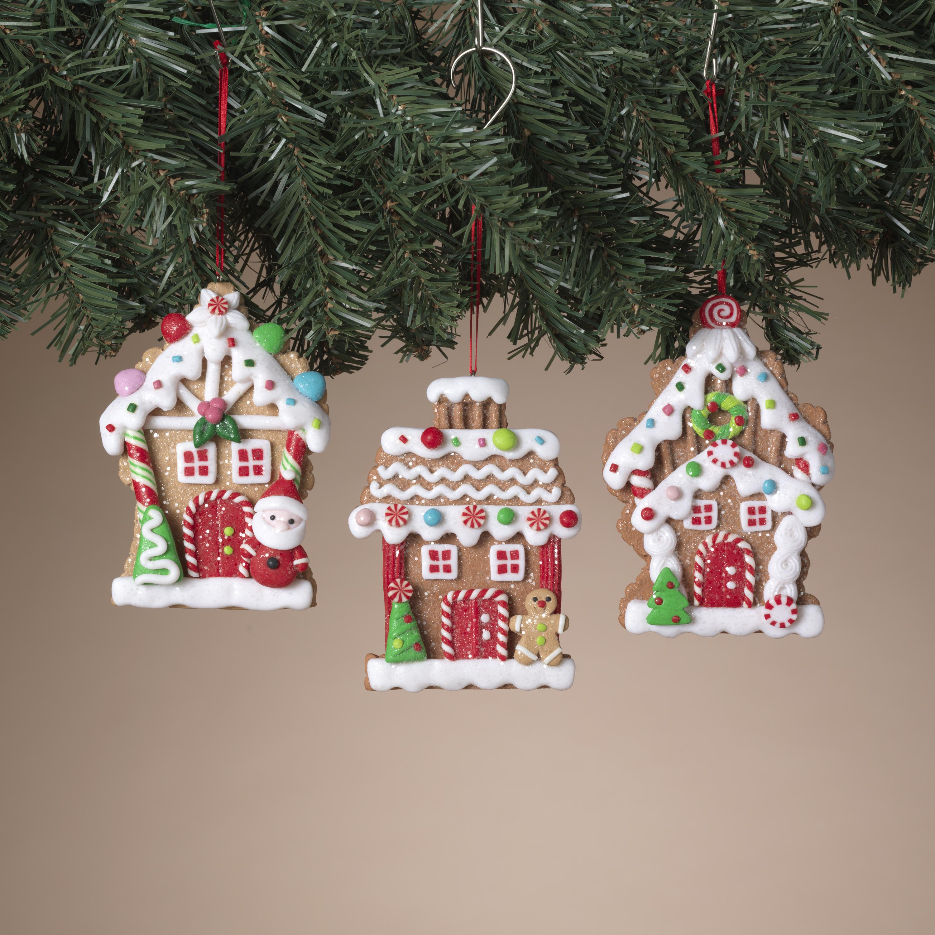 Clay Dough Gingerbread House Ornament - 5 Inch -