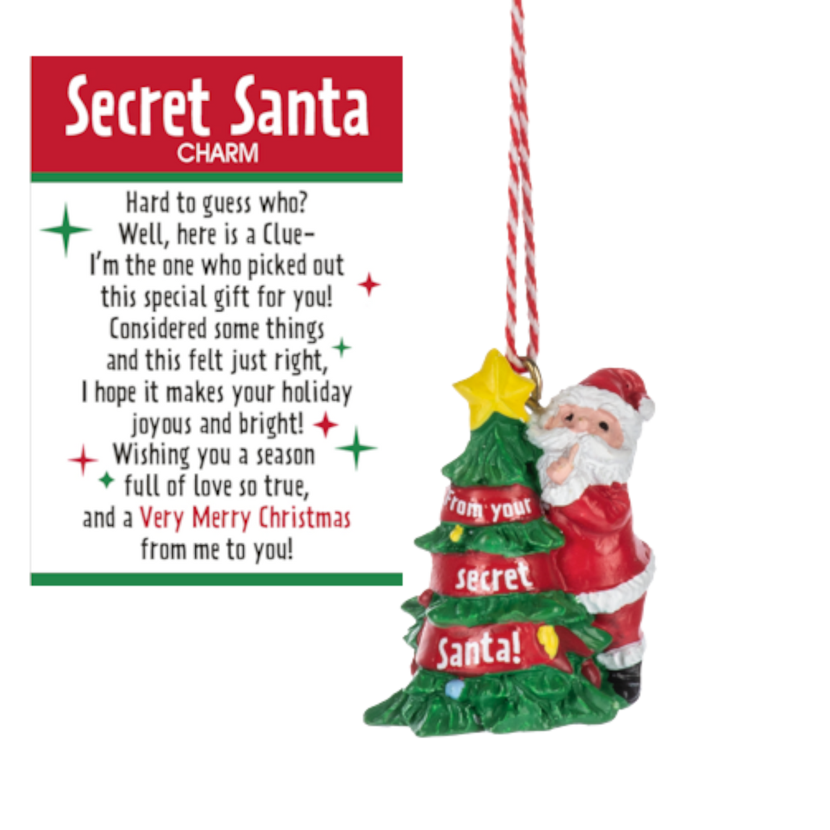 Secret Santa Ornament Charm