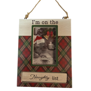 Pet Photo Frame Ornament - I'm on the Nice List